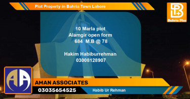 Residential Plot for Sale in Bahria Town, Lahore - (BP-81963)