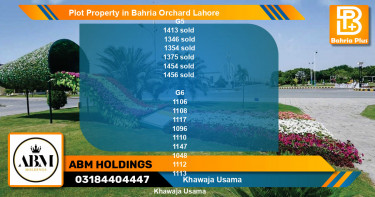 Residential Plot for Sale in Bahria Orchard, Lahore - (BP-81967)