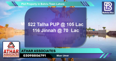 Residential Plot for Sale in Bahria Town, Lahore - (BP-81970)