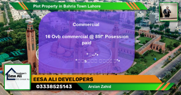 Commercial Plot for Sale in Bahria Town, Lahore - (BP-81973)