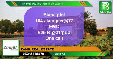 Residential Plot for Sale in Bahria Town, Lahore - (BP-81976)
