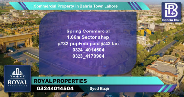 Commercial Property for Sale in Bahria Town, Lahore - (BP-81987)