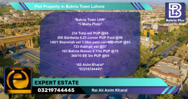 Residential Plot for Sale in Bahria Town, Lahore - (BP-82021)