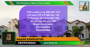 Residential Plot for Sale in Bahria Town, Lahore - (BP-82074)