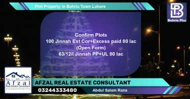 Residential Plot for Sale in Bahria Town, Lahore - (BP-82088)