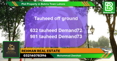 Residential Plot for Sale in Bahria Town, Lahore - (BP-82116)