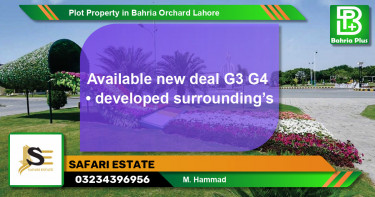 Residential Plot for Sale in Bahria Orchard, Lahore - (BP-82160)