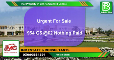 Residential Plot for Sale in Bahria Orchard, Lahore - (BP-82207)