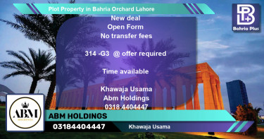 Residential Plot for Sale in Bahria Orchard, Lahore - (BP-82209)