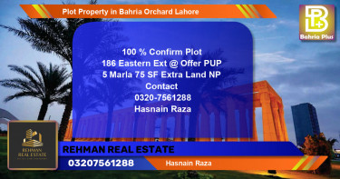 Residential Plot for Sale in Bahria Orchard, Lahore - (BP-82216)