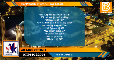 Residential Plot for Sale in Bahria Town, Lahore - (BP-82218)