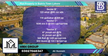 Residential Plot for Sale in Bahria Town, Lahore - (BP-82260)