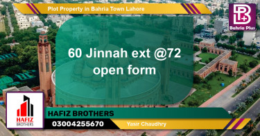 Residential Plot for Sale in Bahria Town, Lahore - (BP-82276)