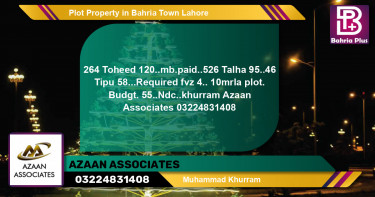 Residential Plot for Sale in Bahria Town, Lahore - (BP-82284)