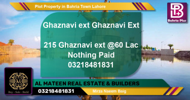 Residential Plot for Sale in Bahria Town, Lahore - (BP-82289)
