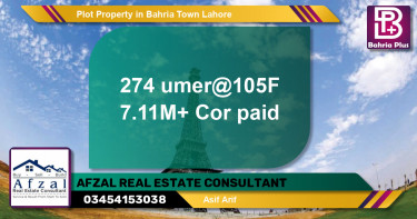 Residential Plot for Sale in Bahria Town, Lahore - (BP-82294)