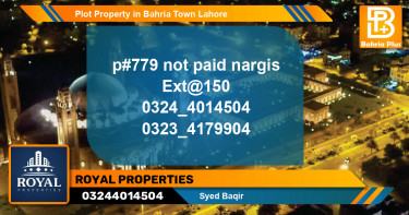Residential Plot for Sale in Bahria Town, Lahore - (BP-82325)