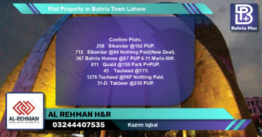 Residential Plot for Sale in Bahria Town, Lahore - (BP-82337)