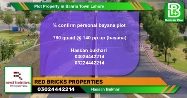 Residential Plot for Sale in Bahria Town, Lahore - (BP-82351)