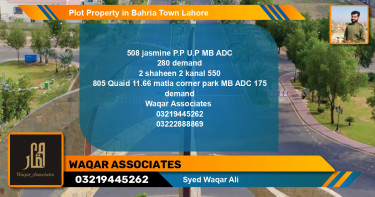 Residential Plot for Sale in Bahria Town, Lahore - (BP-82354)