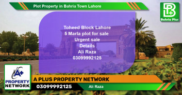 Residential Plot for Sale in Bahria Town, Lahore - (BP-82362)