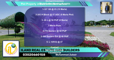 Residential Plot for Sale in Bahria Orchard, Lahore - (BP-82422)