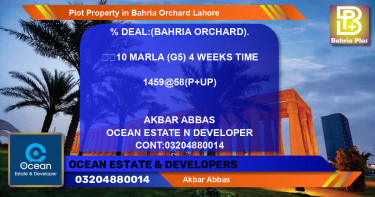 Residential Plot for Sale in Bahria Orchard, Lahore - (BP-82461)