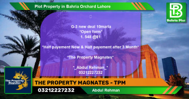 Residential Plot for Sale in Bahria Orchard, Lahore - (BP-82490)
