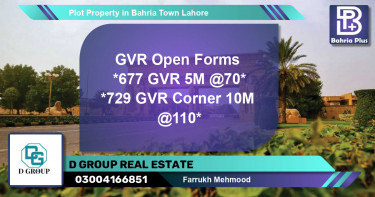 Residential Plot for Sale in Bahria Town, Lahore - (BP-82491)
