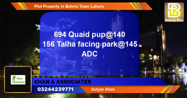 Residential Plot for Sale in Bahria Town, Lahore - (BP-82502)