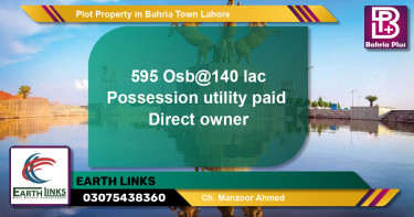 Residential Plot for Sale in Bahria Town, Lahore - (BP-82525)