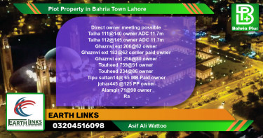 Residential Plot for Sale in Bahria Town, Lahore - (BP-82561)