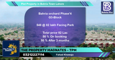 Residential Plot for Sale in Bahria Town, Lahore - (BP-82562)