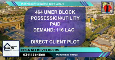 Residential Plot for Sale in Bahria Town, Lahore - (BP-82583)