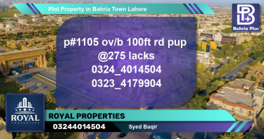 Residential Plot for Sale in Bahria Town, Lahore - (BP-82667)