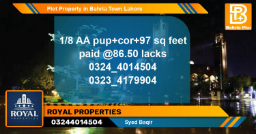 Residential Plot for Sale in Bahria Town, Lahore - (BP-82670)