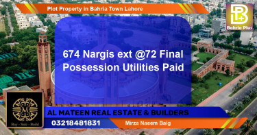 Residential Plot for Sale in Bahria Town, Lahore - (BP-82683)