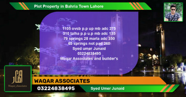 Residential Plot for Sale in Bahria Town, Lahore - (BP-82745)