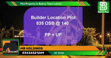 Residential Plot for Sale in Bahria Town, Lahore - (BP-82810)