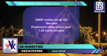 Residential Plot for Sale in Bahria Town, Lahore - (BP-82901)