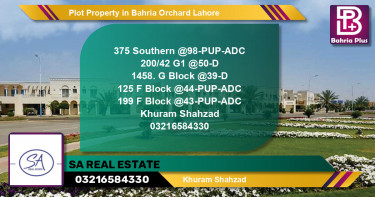 Residential Plot for Sale in Bahria Orchard, Lahore - (BP-82975)