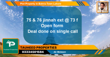 Residential Plot for Sale in Bahria Town, Lahore - (BP-82980)