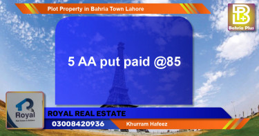 Residential Plot for Sale in Bahria Town, Lahore - (BP-82983)