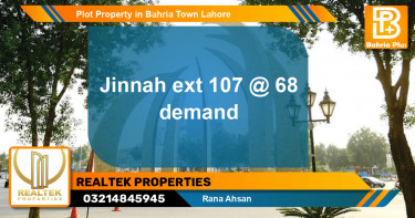 Residential Plot for Sale in Bahria Town, Lahore - (BP-82995)