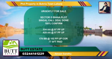 Residential Plot for Sale in Bahria Town, Lahore - (BP-83004)