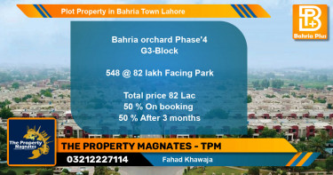 Residential Plot for Sale in Bahria Town, Lahore - (BP-83064)