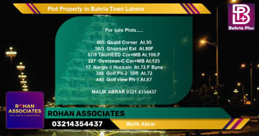 Residential Plot for Sale in Bahria Town, Lahore - (BP-83078)