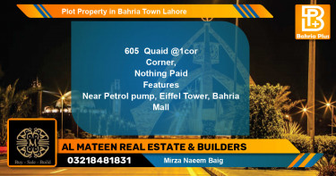 Residential Plot for Sale in Bahria Town, Lahore - (BP-83079)