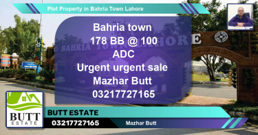 Residential Plot for Sale in Bahria Town, Lahore - (BP-83144)
