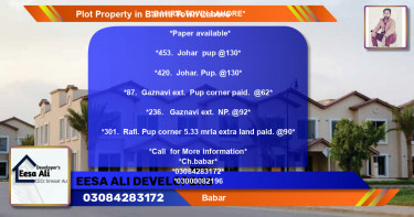 Residential Plot for Sale in Bahria Town, Lahore - (BP-83186)